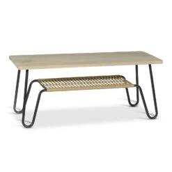 Marcel Coffee Table/Sideboard 120x50 Cm, Soaped Rustic Oak