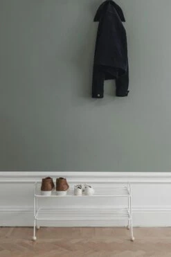 Maze Bill Shoe Shelf, White -Gubi Furni Sales maze bill shoe shelf 21