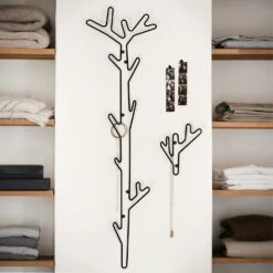 Maze Branch Coat Rack, Black -Gubi Furni Sales maze branch hanger 6