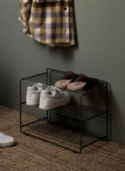 Maze Downtown Shoe Rack, Green Grey -Gubi Furni Sales maze downtown shoe rack 8