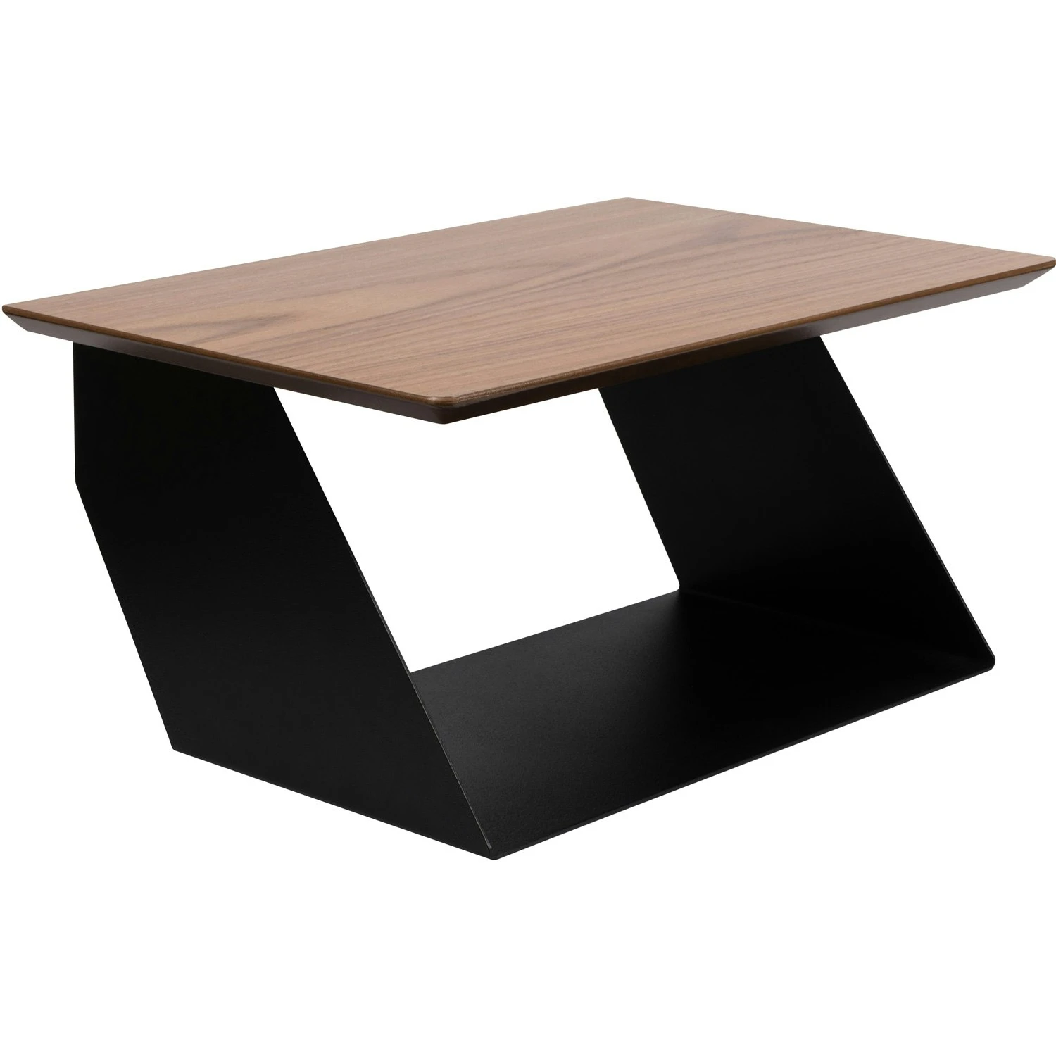 Maze Edgy Wood Shelf, Black Beauty / Walnut 3 Maze Edgy Wood Shelf, Black Beauty / Walnut