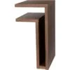 Maze F-Shelf Wall Shelf Left, Walnut