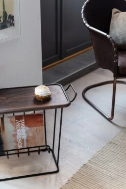 Maze Minnie Mae Wood Side Table, Black / Dark Stained Ash -Gubi Furni Sales maze minnie mae wood sideboard 6