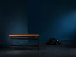 Maze Nancy Bench, Black/Cognac -Gubi Furni Sales maze nancy bench 15