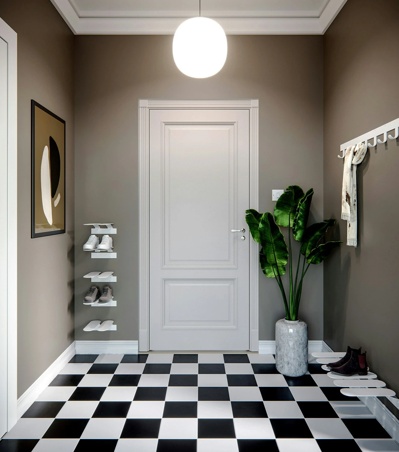 Maze Only Hooks Hanger, White 6 Maze Only Hooks Hanger, White - Image 4