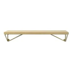 Maze Pythagoras Shelf XS, Oak/Matte Brass