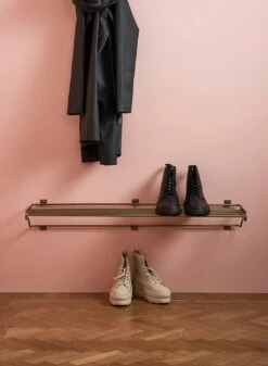 Maze Shoe Shelf L, Brass -Gubi Furni Sales maze shoe shelf l 19