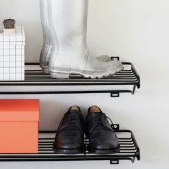 Maze Shoe Shelf L, Brass -Gubi Furni Sales maze shoe shelf l 2