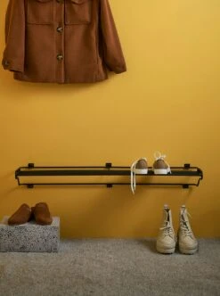 Maze Shoe Shelf L, Black -Gubi Furni Sales maze shoe shelf l 24