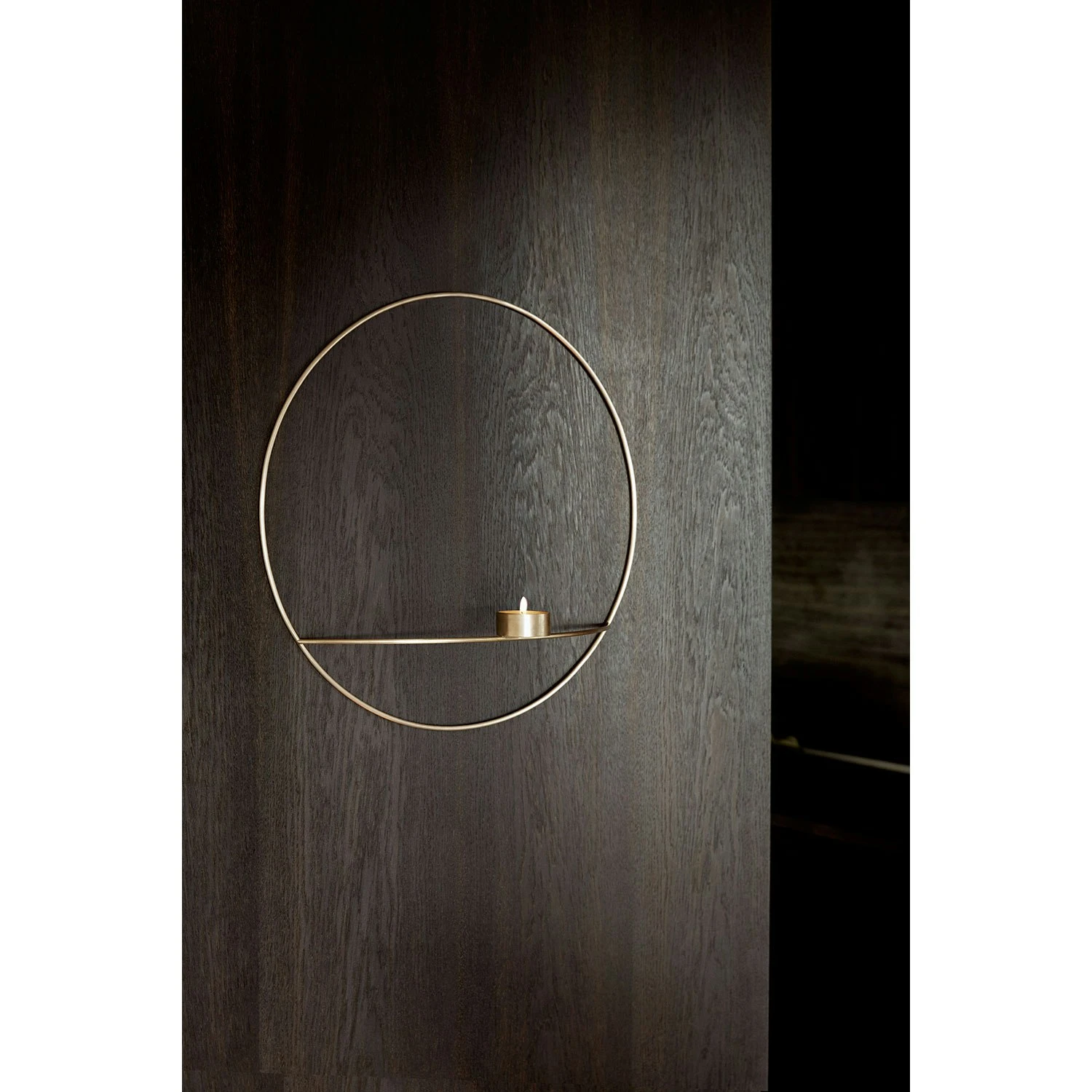 Menu Pov Circle Wall Candle Holder Tea Light L, Brass 5 Menu Pov Circle Wall Candle Holder Tea Light L, Brass - Image 3