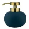 Mette Ditmer Lotus Soap Dispenser Low, Midnight Blue