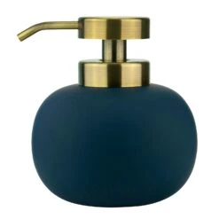 Mette Ditmer Lotus Soap Dispenser Low, Midnight Blue