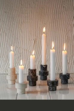 Mette Ditmer Marble Candle Holder Large, Grey -Gubi Furni Sales mette ditmer marble candleholder small 55xh5 cm sand 22