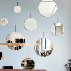 Moebe Wall Mirror Ø 70 Cm, White 7 Moebe Wall Mirror Ø 70 Cm, White -Gubi Furni Sales moebe wall mirror brass 2 3