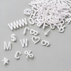 Grid Alpha-Numeric 424 Pcs, White