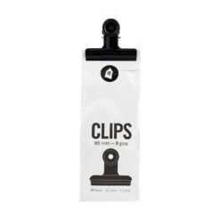 Office Paper Clip L 8 Pcs, Black