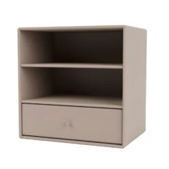 MONTANA Mini 1005 Shelf With One Drawer, Mushroom