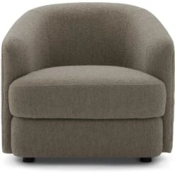 New Works Covent Lounge Chair, Barnum Dark Taupe