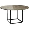 New Works Florence Dining Table 145 Cm, Grey Marble / Black 1 New Works Florence Dining Table 145 Cm, Grey Marble / Black -Gubi Furni Sales new works florence dining table 145 cm 0