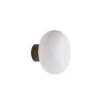New Works Karl-Johan Wall Lamp, Smoked Oak/White Opal Glass