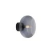 New Works Karl-Johan Wall Lamp, Black Stained Oak /Smoked Glass