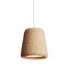 New Works Material Pendant W. White Fitting, Cork