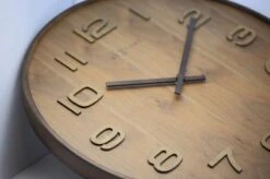 NeXtime Wood Wood Wall Clock Medium, Brown -Gubi Furni Sales nextime wood wood wall clock medium 6