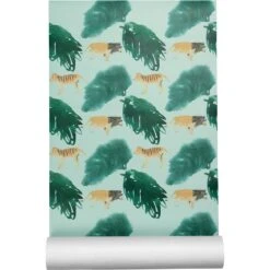 Nofred Safari Wallpaper, Green/Yellow