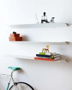 Exilis Basic 28x118 Wall Shelf, Black -Gubi Furni Sales nonuform exilis basic 28x118 wall shelf 1 2