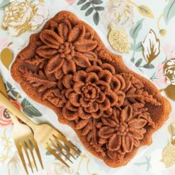 Nordic Ware Wildflower Loaf Pan -Gubi Furni Sales nordic ware nordic ware wildflower loaf pan 2