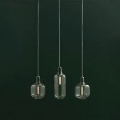 Normann Copenhagen Amp Pendant Large, Smoke/Brass 12 Normann Copenhagen Amp Pendant Large, Smoke/Brass -Gubi Furni Sales normann copenhagen amp lamp large 3 1