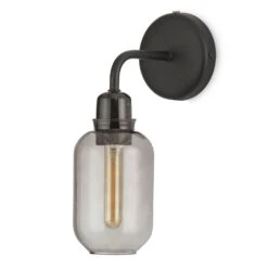 Normann Copenhagen Amp Wall Lamp, Smoke / Black