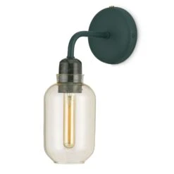 Normann Copenhagen Amp Wall Lamp, Gold / Green