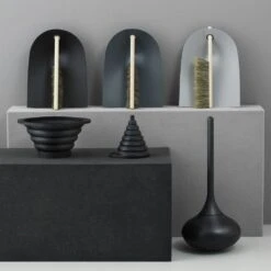 Normann Copenhagen Ballo Toilet Brush, Light Grey -Gubi Furni Sales normann copenhagen ballo toilet brush black 3 1