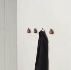 Normann Copenhagen Dropit Hooks Large Walnut - 2 Pcs -Gubi Furni Sales normann copenhagen dropit hanger large 2 pcs 7