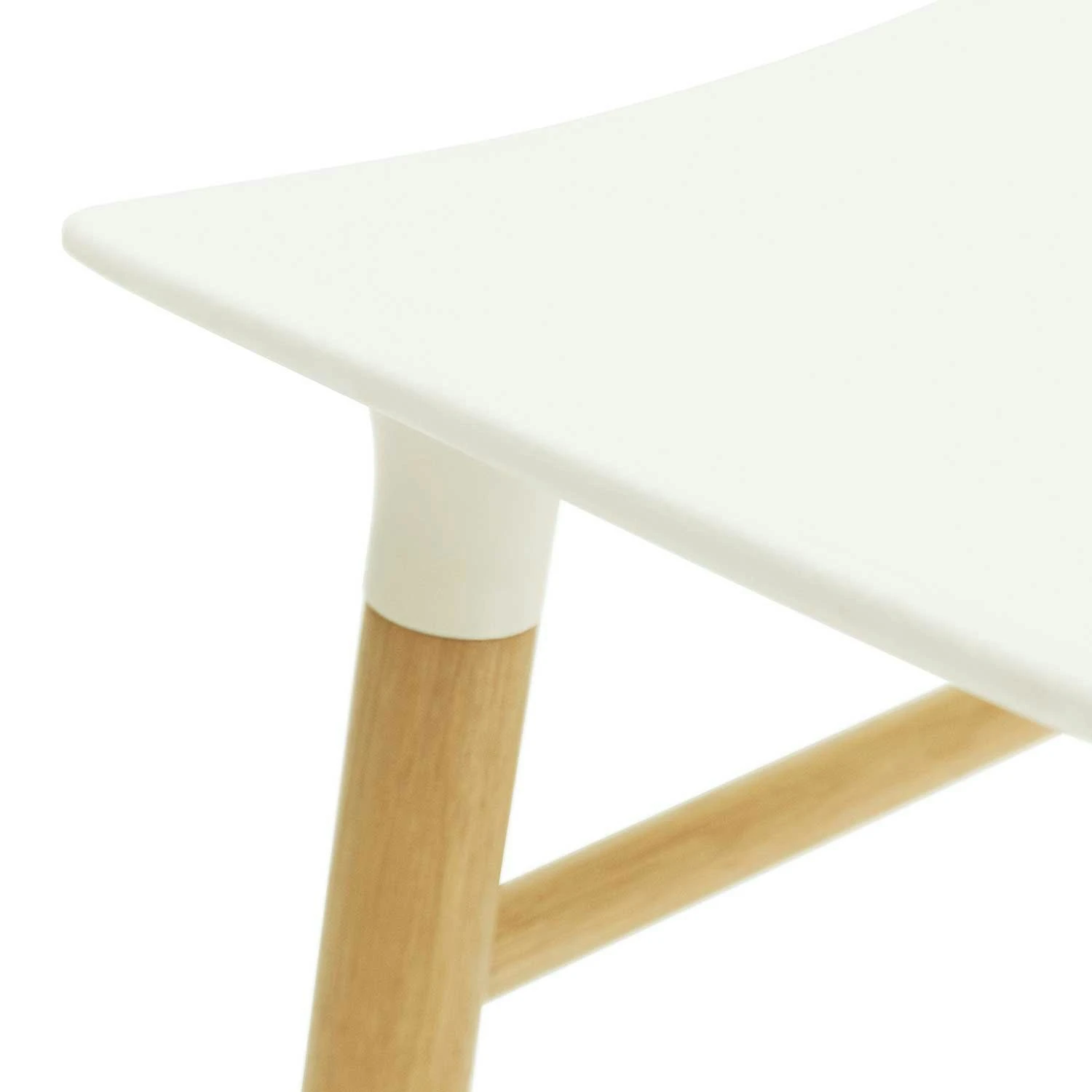 Normann Copenhagen Form Bar Stool Oak Base, 75cm, White 4 Normann Copenhagen Form Bar Stool Oak Base, 75cm, White - Image 2