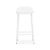 Normann Copenhagen Form Bar Stool Steel Base, 65cm, White