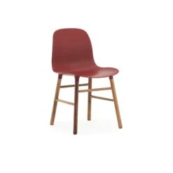 Normann Copenhagen Form Chair Walnut Frame, Grey -Gubi Furni Sales normann copenhagen form chair walnut frame 2