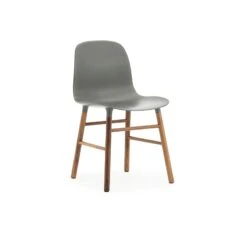 Normann Copenhagen Form Chair Walnut Frame, Grey -Gubi Furni Sales normann copenhagen form chair walnut frame 4