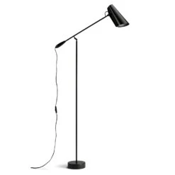Northern Birdy Floor Lamp, Black/Black