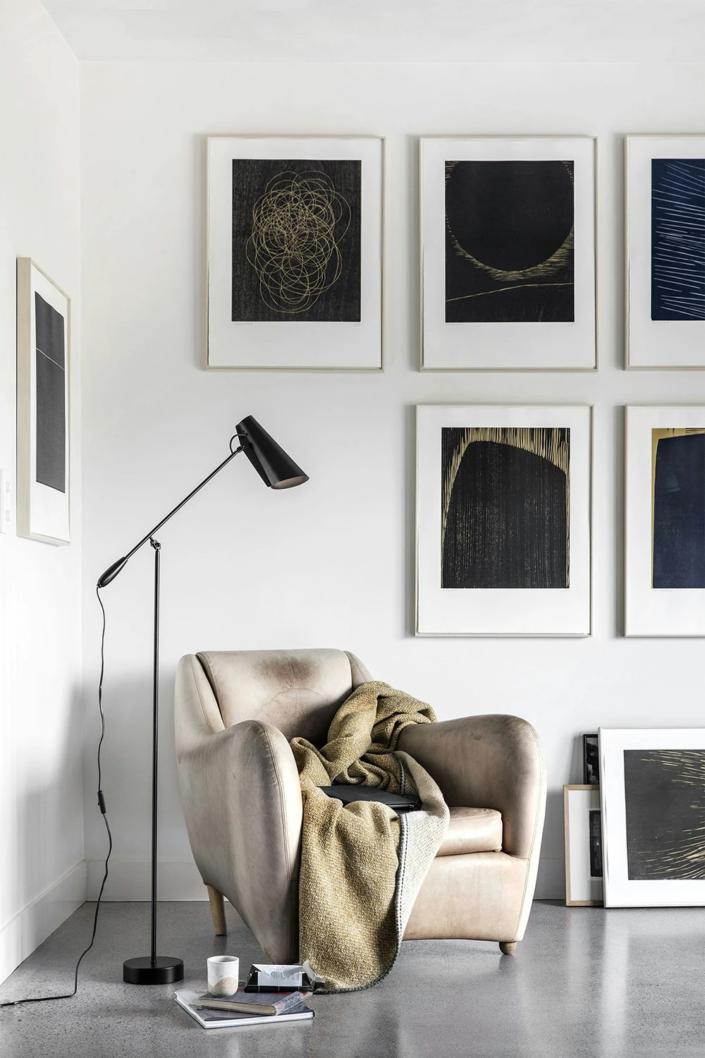 Northern Birdy Floor Lamp, Black/Black 4 Northern Birdy Floor Lamp, Black/Black - Image 2