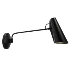 Northern Birdy Swing Wall Lamp, Black