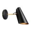 Northern Birdy Wall Lamp Short Arm, Black/Brass -Gubi Furni Sales northern birdy wall lamp short arm 2