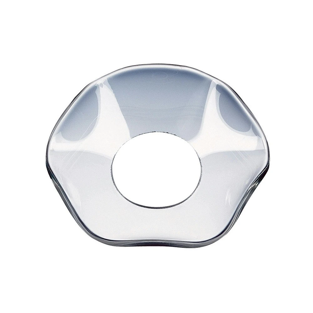 Wavy Candle Ring Ø 5,5 Cm, Clear 3 Wavy Candle Ring Ø 5,5 Cm, Clear