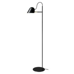 Streck Floor Lamp, Black/Brass