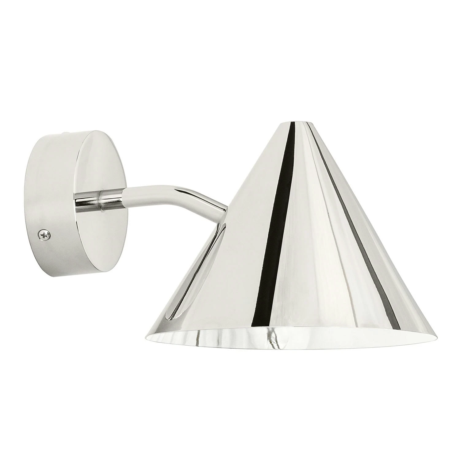 Tratten Mini Wall Lamp LED, Nickel Plated Brass 3 Tratten Mini Wall Lamp LED, Nickel Plated Brass