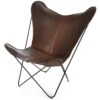 OX Denmarq Papillon Bat Chair, Black Chassis, Leather Mocca -Gubi Furni Sales ox denmarq papillon bat chair black chassis leather 4