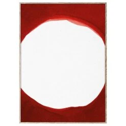 Ensō Red III Poster, 30x40 Cm