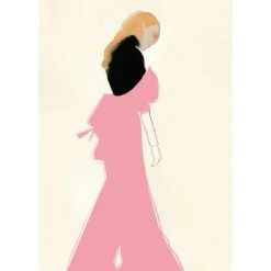 Pink Dress Poster, 50x70 Cm -Gubi Furni Sales paper collective poster pink dress 1