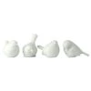 Pols Potten Sparrow Porcelain Birds 4-Pack, White